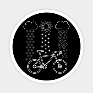 No Bead Biking Weather - Mountain Bike Gift Magnet